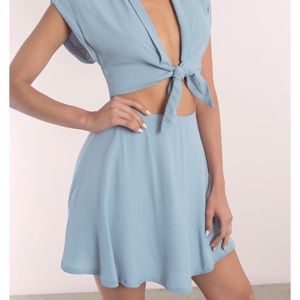 Tobi Rebel Blue Skater Dress